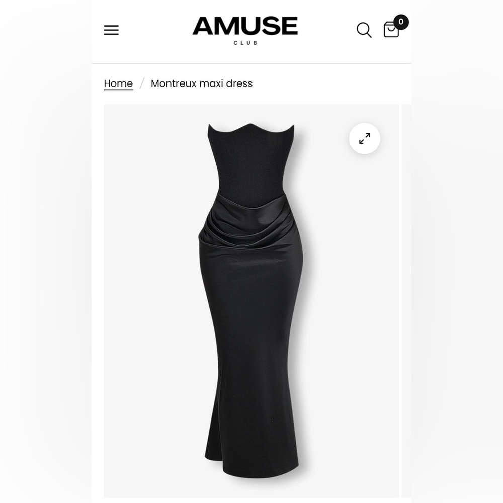 Black Maxi Dress (Size M)